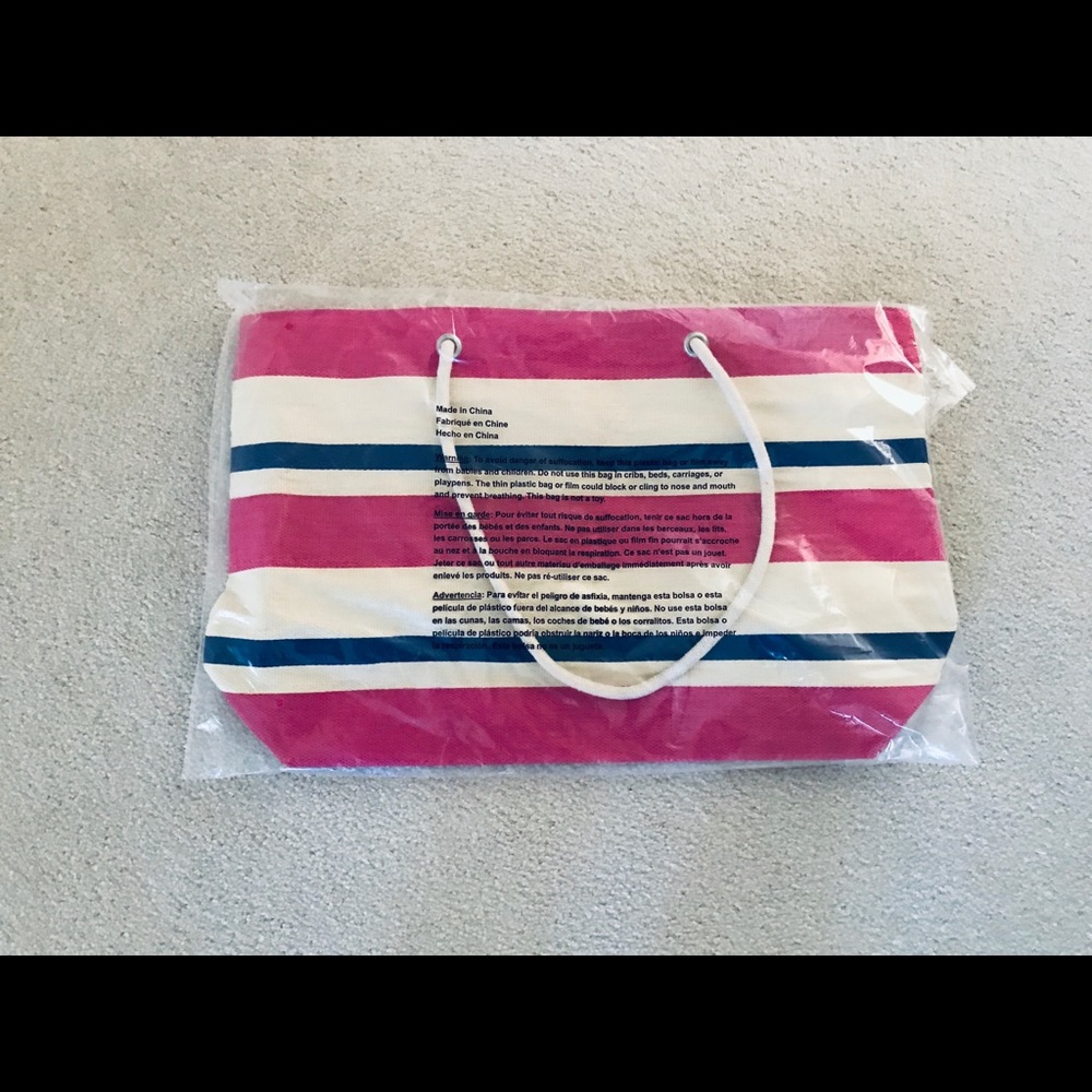 New Striped Beach Tote
